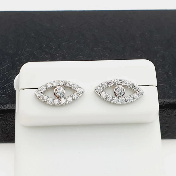 "925 sterling silver luxury CZ earrings for women/girls, Best for RJUS21… - Picture 4 of 7